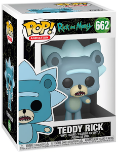 Funko POP! Animation: Rick and Morty - Teddy Rick #662 Vinyl Figure (Box Wear)