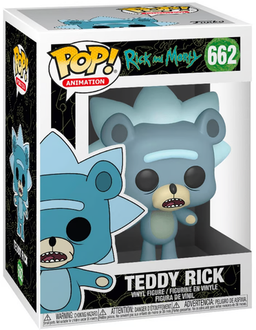 Funko POP! Animation: Rick and Morty - Teddy Rick #662 Vinyl Figure (Box Wear)