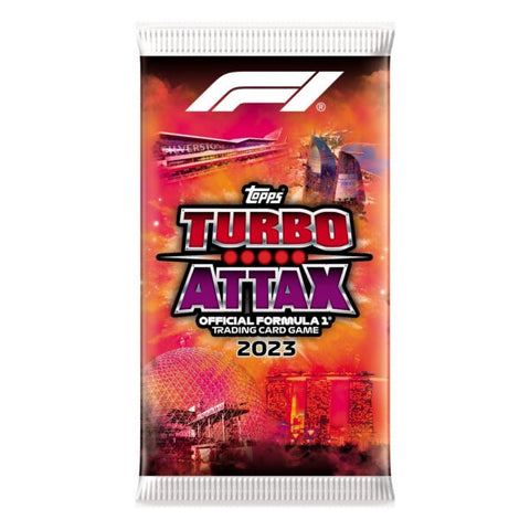 2023 Topps Formula 1 Turbo Attax Box - F1 Single Booster Pack (10 Cards Per Pack)