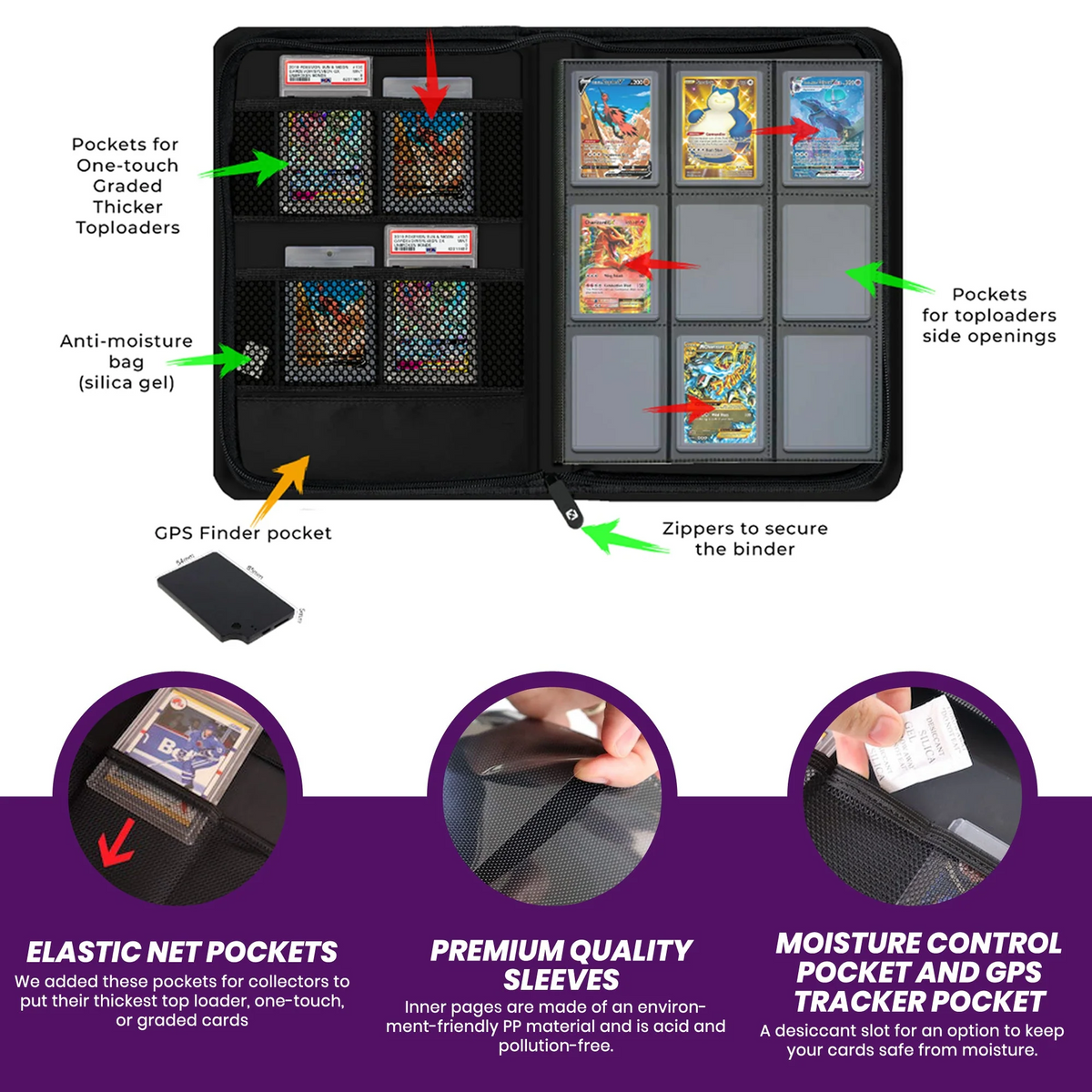 Evoretro - 9 Pocket Shield + Toploader Binder