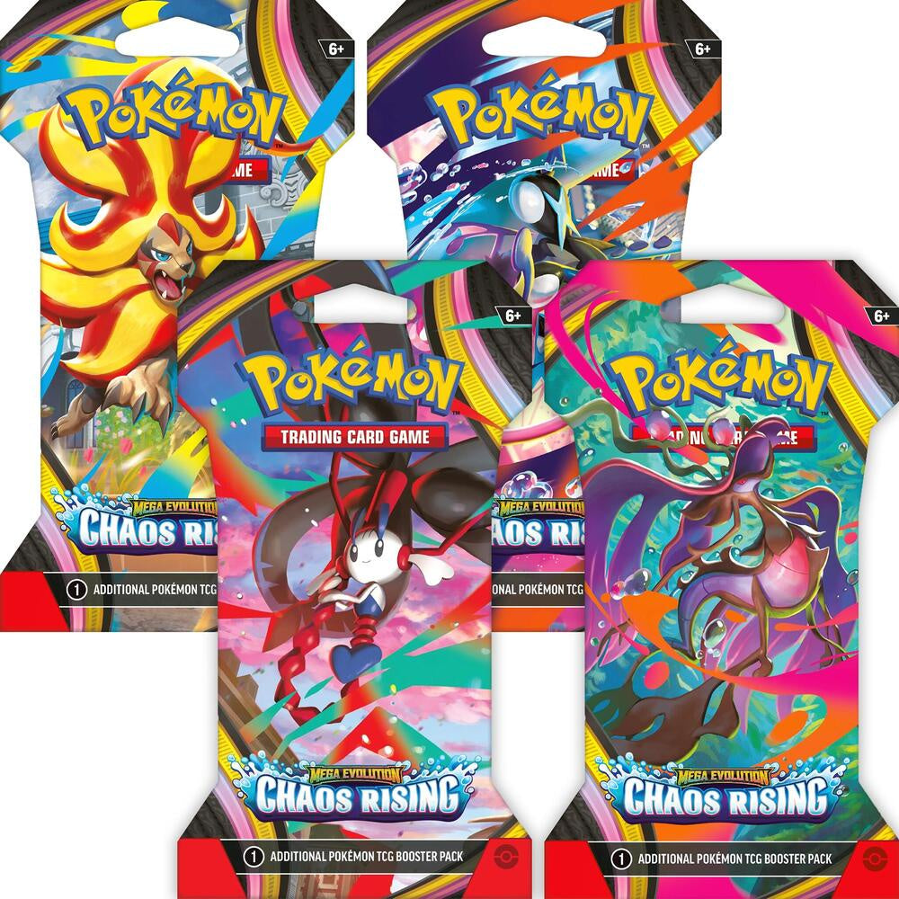 Pokemon Mega Evolution ME04: Chaos Rising Sleeved Booster Pack (1 Rand A & C Games Pokemon Mega Evolution ME04: Chaos Rising Sleeved Booster Pack (1 Rand A & C Games