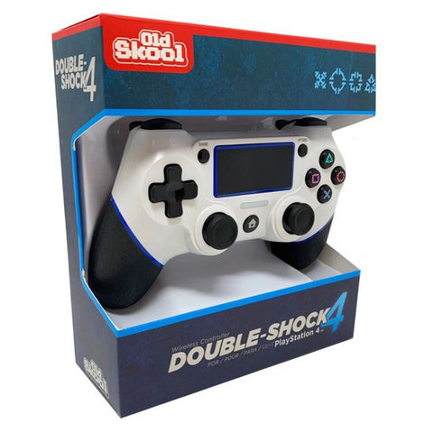 PS4 Arctic White Double-Shock 4 Wireless Controller [Old Skool]
