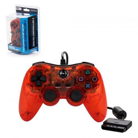 PS2 Analog Controller Clear Red (TTX)