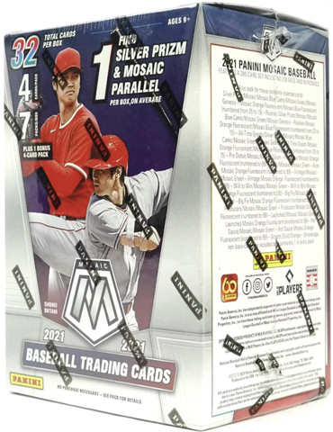 2020-21 Panini Mosaic Baseball Blaster Box (7 Packs Per Box)