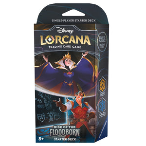 Disney Lorcana: Rise of the Floodborn - Starter Deck (Amber & Sapphire - The Queen & Gaston)