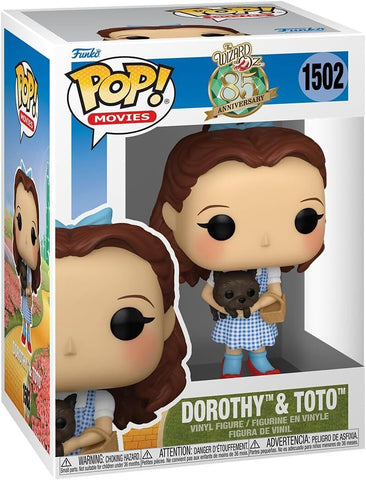 Funko POP! Movies: The Wizard of Oz 85th Anniversary - Dorothy & Toto #1502 Vinyl Figure