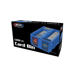BCW 1600CT Collectable Plastic Card Bin Blue