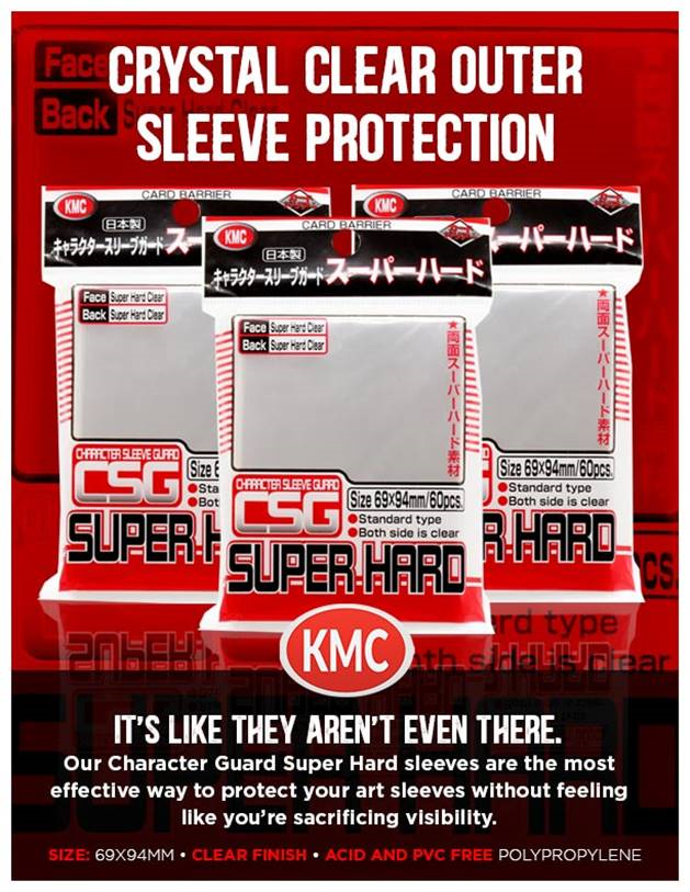 KMC Character Sleeve Guard Super Hard Oversleeves STANDARD SIZE