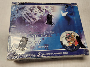 2003-04 Toronto Star In The Game (ITG) NHL Hockey Card Box (20 Packs Per Box, 5 Collector Cards Per Pack) - Roberto Luongo Version