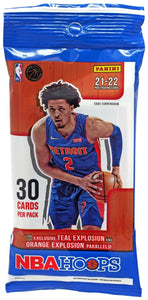 2021-22 Panini NBA Hoops Basketball Cello 30 - Card Value Pack! (Fat Jumbo Pack)