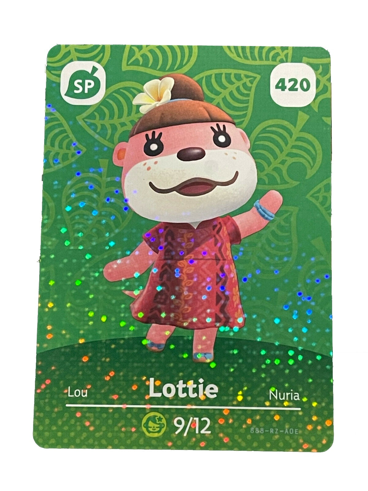 420 Lottie SP Authentic Animal Crossing Amiibo Card - Series 5