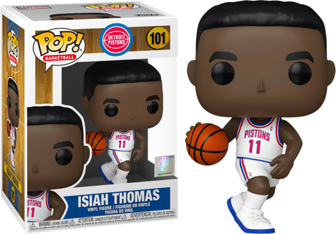Funko POP! Basketball: Isiah Thomas - NBA Legends #101 (Detroit Pistons White Home Jersey) Vinyl Figure