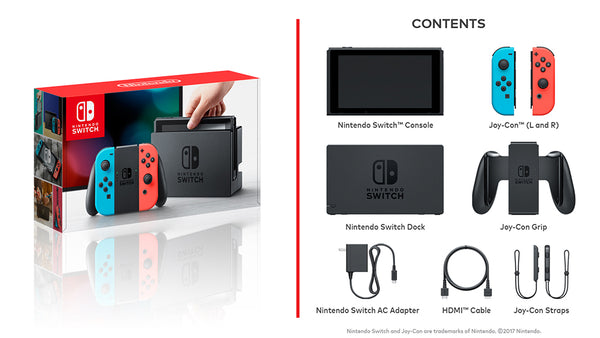 Nintendo Switch Console with Neon Red/Blue Joy-Con System (2019 Version) (One Per Customer, Available for Pick Up Only)