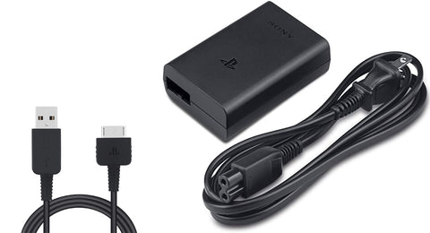 Playstation Vita 1000 Standard AC Adapter with USB Cable Power Cable Official Used PSVita Genuine