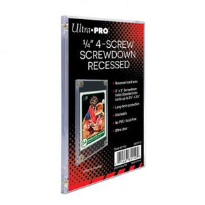 Ultra Pro - 1/4" - 4 Screw - Screwdown Recessed Card Holder