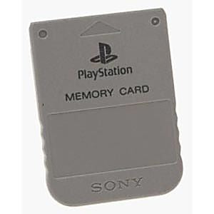 Playstation 1 Memory Card 1MB Official Used PS1  (GREY/GRAY)