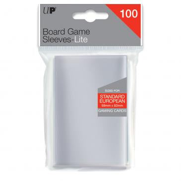 Ultra Pro - Board Game Sleeves Lite - Standard European Board Game Sleeves 59mm x 92mm 100ct