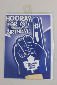 "Hooray For You on Your Birthday!" - Toronto Maple Leafs Birthday Card