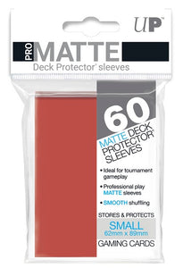 Ultra Pro Small Pro Matte Deck Protector Card Sleeves 60ct - Red