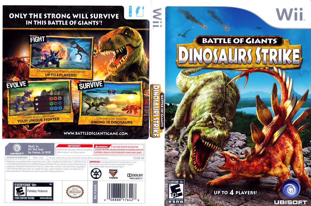 Battle Of Giants Dinosaurs Strike Wii Pre owned A C Games battle-of-giants-dinosaurs-strike-wii-pre-owned-a-c-games