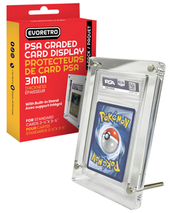 Pokemon PSA Graded Card Slab Holder (3mm) & Stand (10mm) - Acrylic Protector - Pack of 1