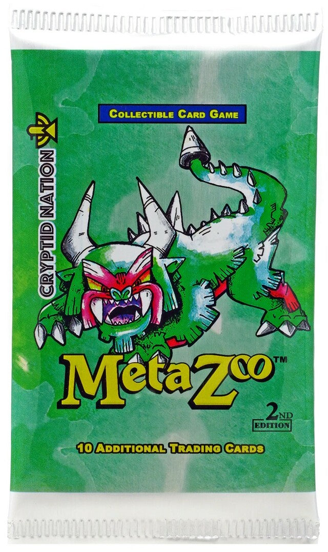 MetaZoo: Cryptid Nation - Booster Pack- 2nd Edition A & C Games MetaZoo: Cryptid Nation - Booster Pack- 2nd Edition A & C Games