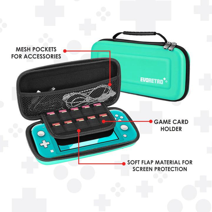 Nintendo Switch Lite + ケース NINTENDO SWITCH LITE CARRYING CASE TURQUOISE – A & C Games
