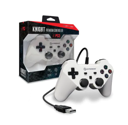 Hyperkin Brave Knight Premium Controller for PS3/ PC/ Mac (White)