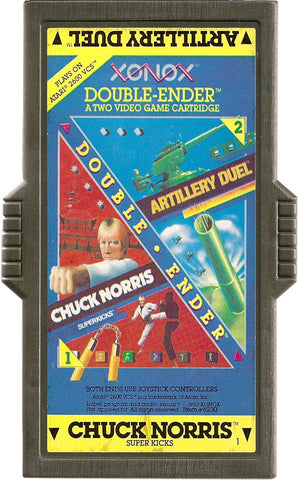 Double Ender: Artillery Duel/Chuck Norris Superkicks - Atari 2600 (Pre-owned)