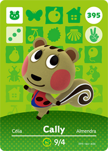 395 Cally Authentic Animal Crossing Amiibo Card - Series 4