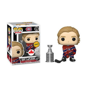 Funko POP! NHL Hockey: Guy LaFleur #71 (Montreal Canadians Red Home Jersey/Stick Down with Puck) - Limited CHASE Edition