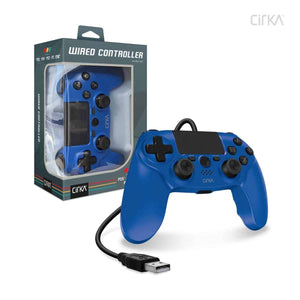 Wired Game Controller for PS4/PC/MAC (Blue) - Cirka