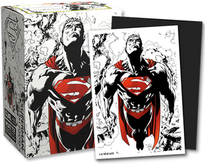 Dragon Shield - Dual Matte Art Standard Size Sleeves 100ct - Superman Core Red/White