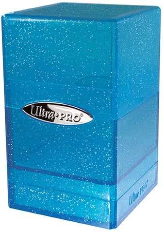 Ultra Pro Satin Tower Glitter Deck Box 100+ - Blue