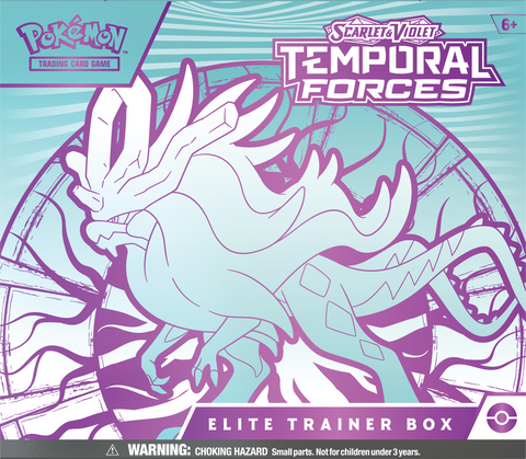 Pokemon Scarlet & Violet: Temporal Forces Elite Trainer Box - Walking Wake (Blue)