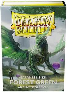 Dragon Shield - Japanese Small Size Matte Sleeves 60ct - Forest Green
