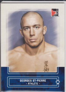2011 ITG In The Game Canadiana Georges St-Pierre #31 Blue Sapphire Print Run of 50 UFC