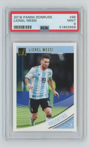 Lionel Messi 1x Sports Card Single (In Argentinian National AFA Jersey) (Graded 6) Randomly Selected, Stock Photo - May Not Get Card In Picture