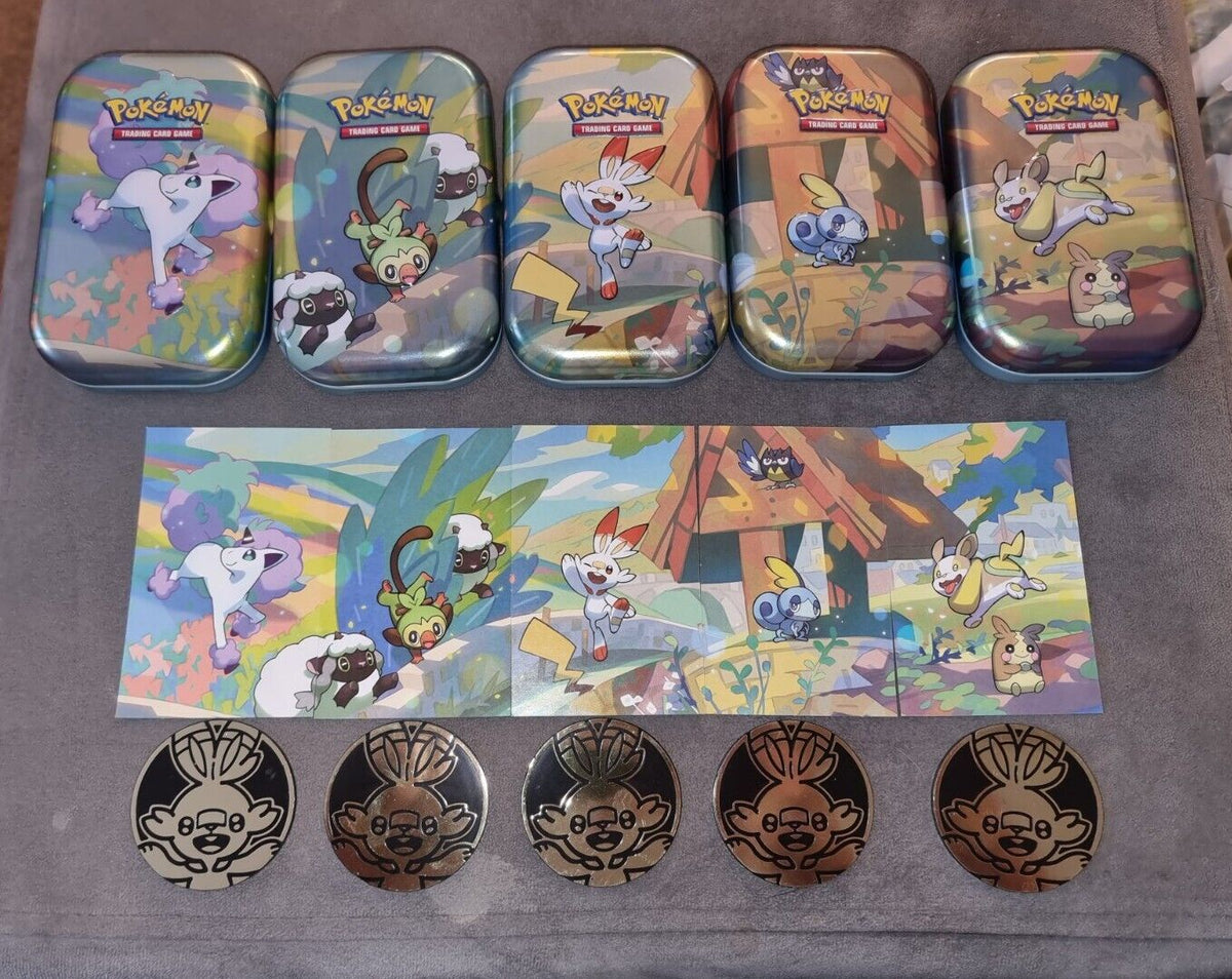 EMPTY - Pokemon Galar Pals Mini Tins with Eevee Coins and Art Only - S A & C Games EMPTY - Pokemon Galar Pals Mini Tins with Eevee Coins and Art Only - S A & C Games