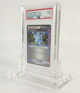 Pokemon PSA Graded Card Slab Holder (4mm) & Stand (10mm) - Acrylic Protector - Pack of 1