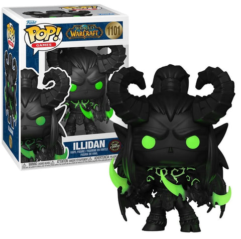 Funko POP! Games: World of Warcraft - Illidan #1101 Limited Edition Vinyl Figure Glow CHASE