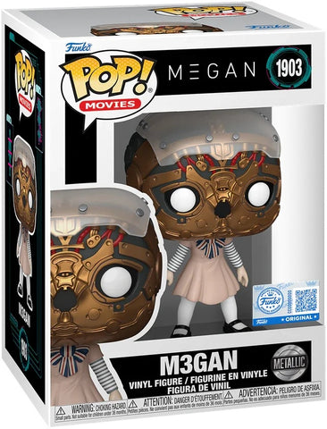 Funko POP! Movies: Megan - M3gan #1903 Metallic Exclusive Vinyl Figure