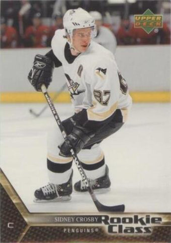 Sidney Crosby 2005-06 Upper Deck Rookie Class #1 Pittsburgh Penguins RC (Rookie Card) (Lots of Wear)
