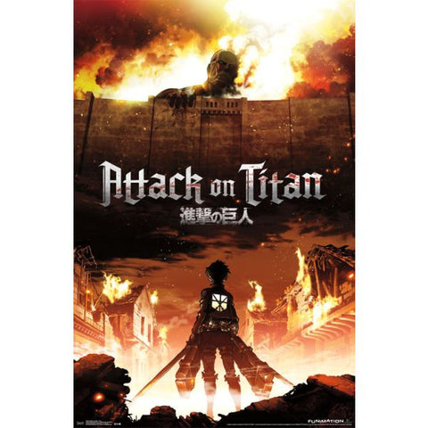 Attack on Titan - Fire - Poster (Local Pick-Up Only)