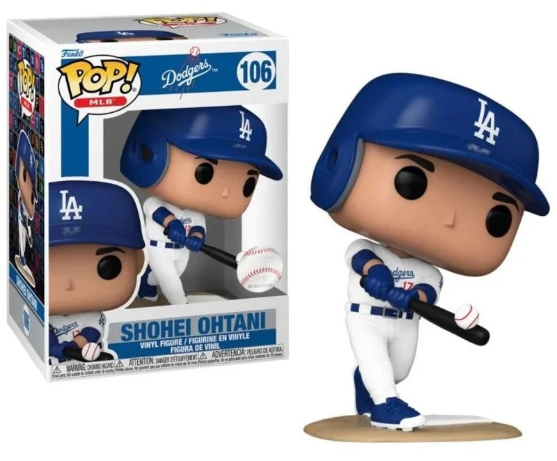 Funko POP! MLB: Los Angeles Dodgers White Jersey - Shohei Ohtani #106 Vinyl Figure