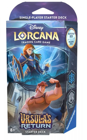 Disney Lorcana: Ursula's Return - Starter Deck (Sapphire & Steel - Anna & Hercules)