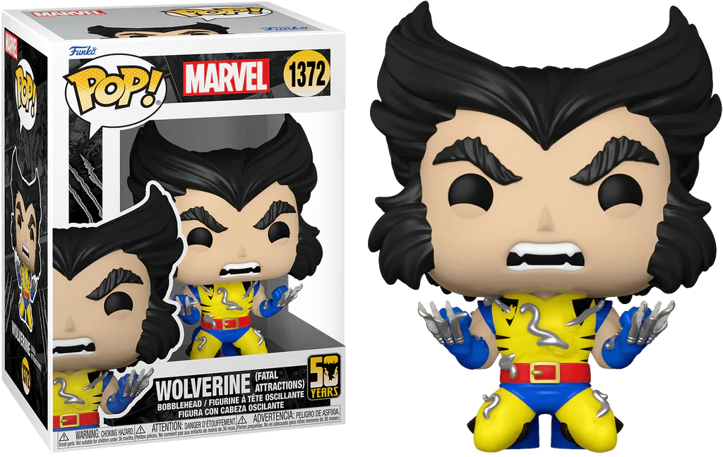 Funko POP! Marvel Wolverine 50th Anniversary - Wolverine (Fatal Attractions) #1372 Bobble-Head Figure