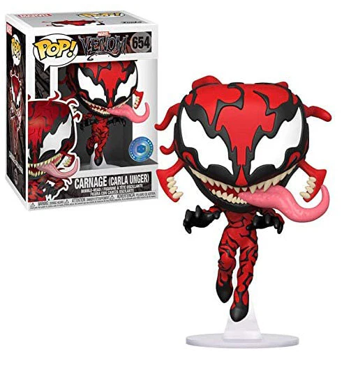 Funko POP! Marvel Venom - Carnage (Carla Unger) #654 Exclusive Bobble-Head Figure