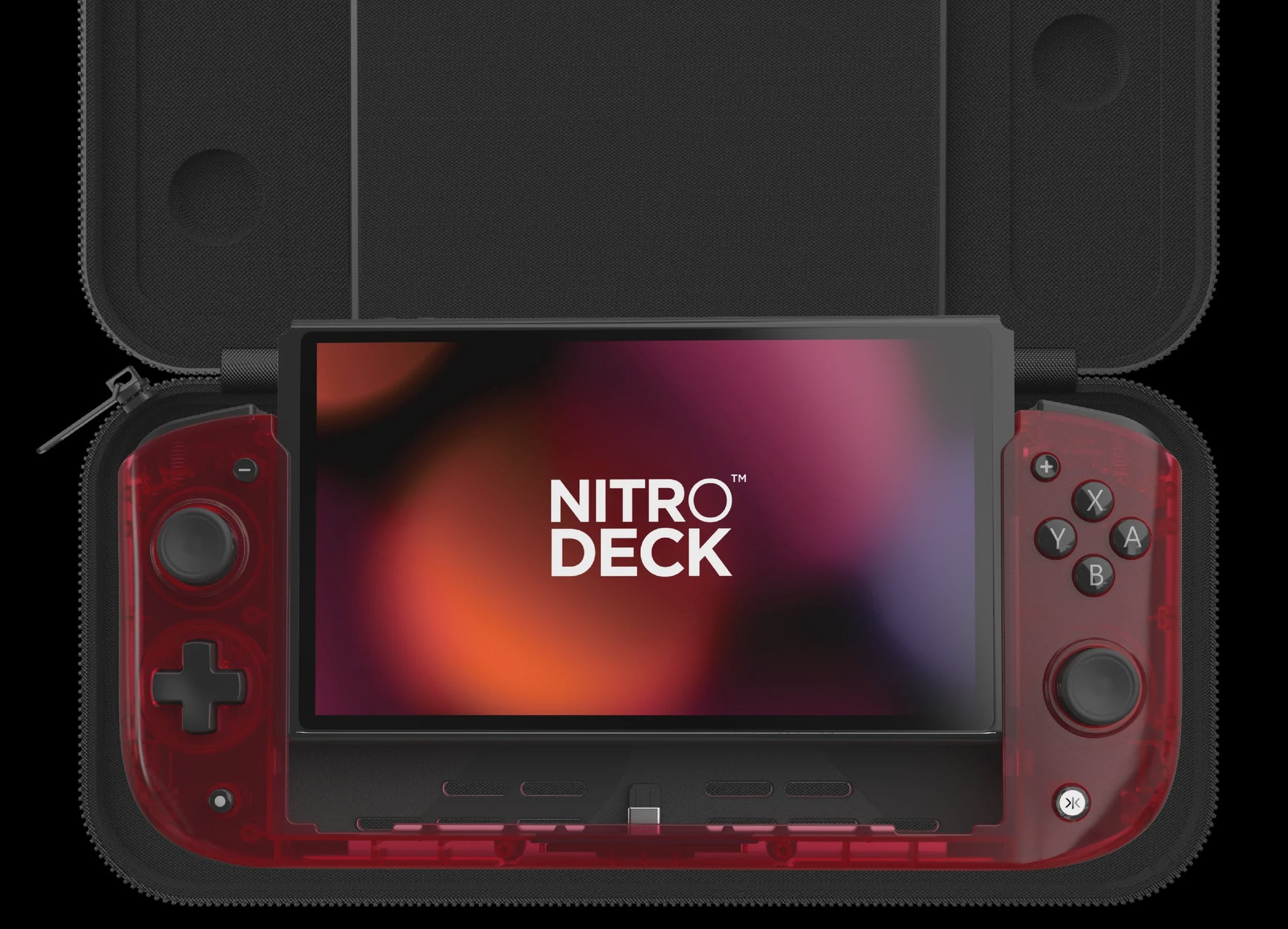 CRKD Nitro Deck [Retro Atomic Red Limited Edition] with Carry Case - Switch