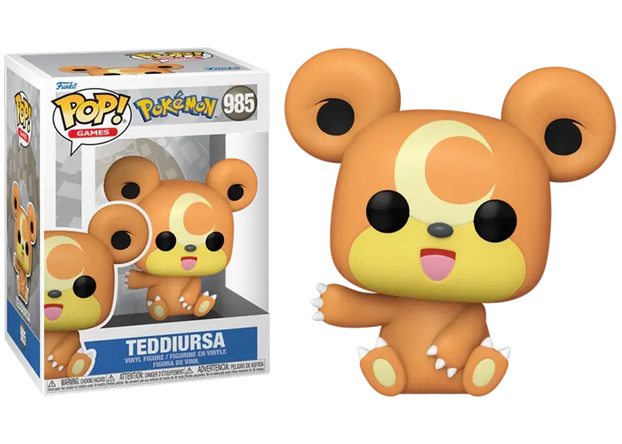 Funko POP! Games: Pokemon - Teddiursa #985 Vinyl Figure